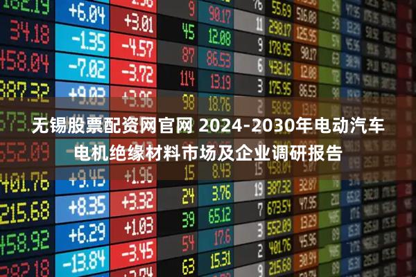 无锡股票配资网官网 2024-2030年电动汽车电机绝缘材料市场及企业调研报告